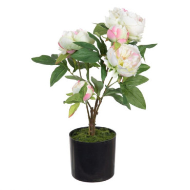 Plante Pivoine Crème Artificiel 36x30x44cm