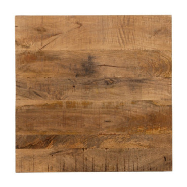 Plateau de table Naturel Bois De Mango 60x60x3cm