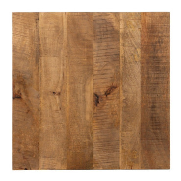 Plateau de table Naturel Bois De Mango 70x70x3cm