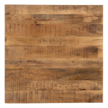 Plateau de table Naturel Bois De Mango 80x80x3cm