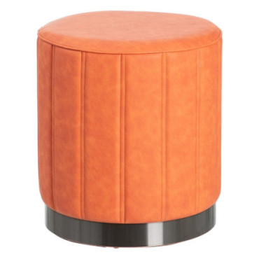 Pouf Tuile Mdf - Imitation Cuir 38x38x42cm