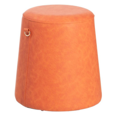 Pouf Tuile Mdf - Imitation Cuir 41x41x42cm