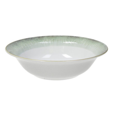 Saladier Vert Porcelaine Cuisine 25x25x6,50cm