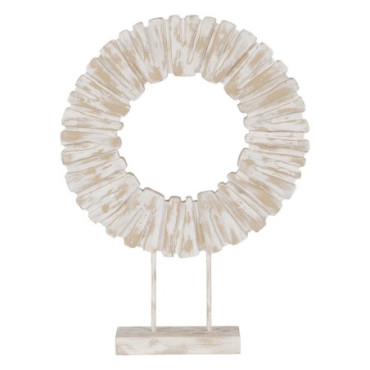 Sculpture Anneau Naturel - Blanc 45x10x59cm