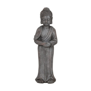 Sculpture Bouddha Fibre De Magnésium 16x14x56cm