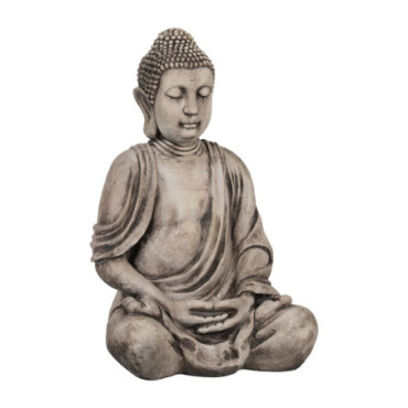 Sculpture Bouddha Fibre De Magnésium 54x45x80cm