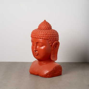 Sculpture Bouddha Terracotta Résine 60,50x56x108cm