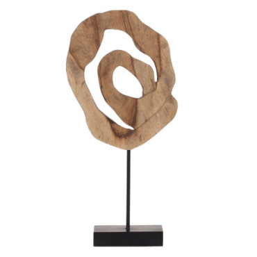 Sculpture Naturel Bois De Manguier 26x8,50x52cm