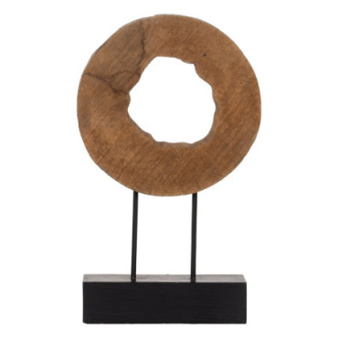 Sculpture Naturel Bois De Manguier 31,50x9x47,50cm