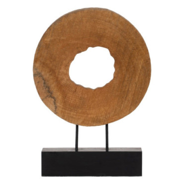 Sculpture Naturel Bois De Manguier 38x8x52cm