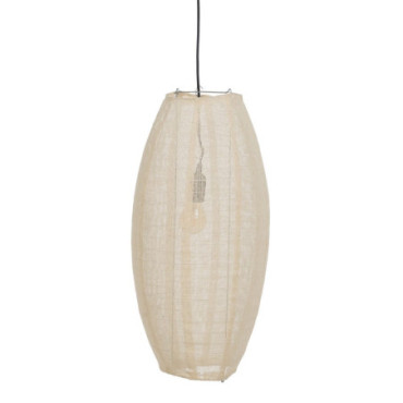 Suspension Beige Tissu - Métal 30x30x59,50cm