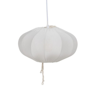 Suspension Blanc Coton Éclairage 30x30x17,50cm