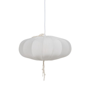 Suspension Blanc Coton Éclairage 39,50x39,50x18cm