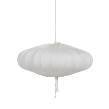 Suspension Blanc Coton Éclairage 49,50x49,50x20cm