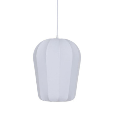 Suspension Blanc Tissu 33x33x47cm