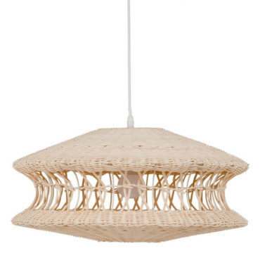 Suspension Crème Rattan/Métal 52,50x52,50x25cm