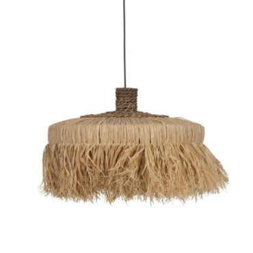 Suspension Fibre naturelle Iluminacion 50x50x35cm