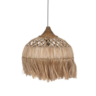 Suspension Fibre naturelle Iluminacion 50x50x45cm