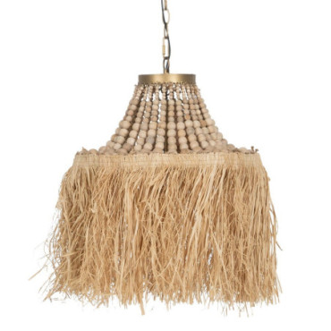 Suspension Fibre naturelle Naturel 40x40x50cm