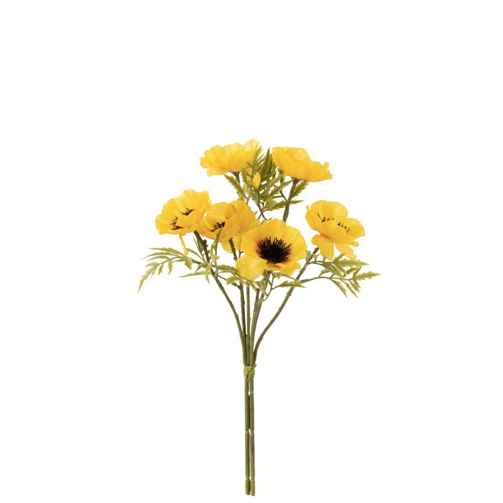 Bouquet J Line Coquelicot Plastique Jaune