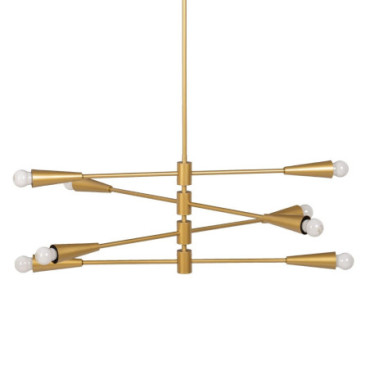 Suspension Or Métal Moderne 80x80x137,50cm