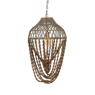 Suspension Perlage Naturel 42,50x42,50x76cm