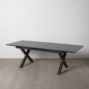 Table À Manger Extensif Anthracite 180x100x77cm