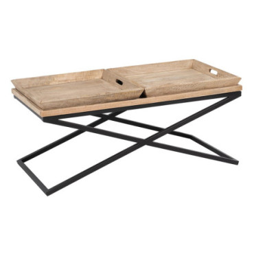 Table basse Bois De Manguier Salon 120x60x53cm