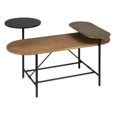 Table Basse Envejocodo Or Métal Salon 116x76x64cm