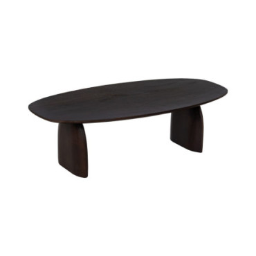 Table Basse Marron Bois De Manguier 120x60x35cm