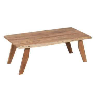 Table Basse Naturel Acacia Salon 110x60x40cm