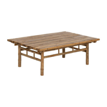 Table Basse Naturel Bambou 100x70x36cm