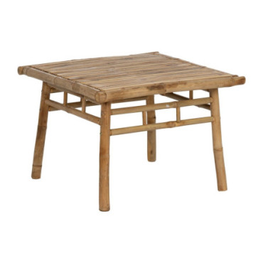 Table Basse Naturel Bambou 65x65x46cm