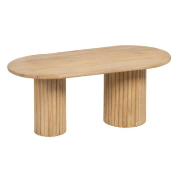 Table Basse Naturel Bois De Manguier 120x60x45cm