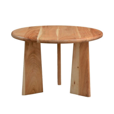 Table Basse Naturel Bois De Manguier 60x60x40cm