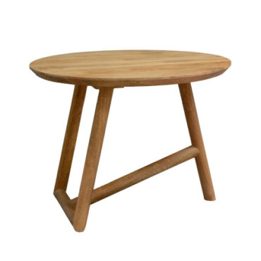 Table Basse Naturel Bois De Manguier 60x60x45cm