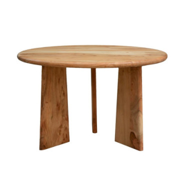 Table Basse Naturel Bois De Manguier 75x75x45cm