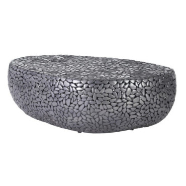 Table basse Noir Fer Salon 123x69x41cm