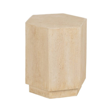 Table D'Appoint Beige Magnésium 41,50x36,50x46,50cm