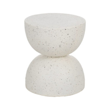 Table d'appoint Blanc Fibre De Magnésium 40x40x45cm