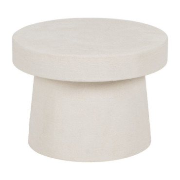 Table D'Appoint Blanc Mdf - Wilma 58x58x43cm