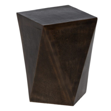 Table d'appoint Bronze Métal Décoration 30x30x43,50cm