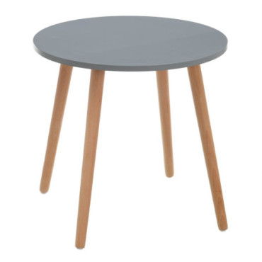 Table d'appoint Gray - Naturel Mdf - Bois 50x50x48cm