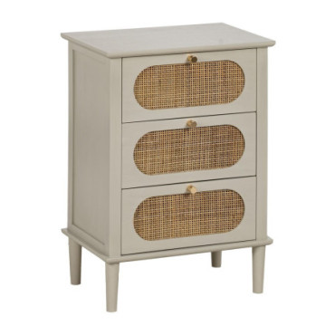 Table d'appoint Gris Clair Mdf - 45x30x63,50cm