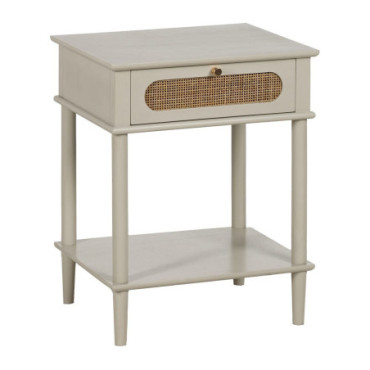 Table d'appoint Gris Clair Mdf - 48x40x61,50cm