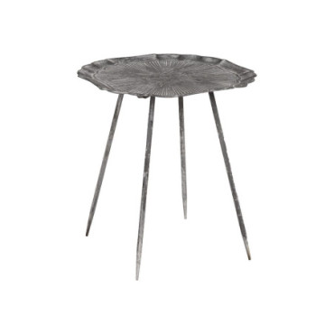 Table d'appoint Gris Métal 55x55x61cm