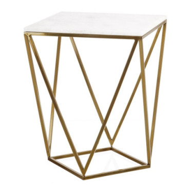 Table d'appoint Marbre 46x46x56cm