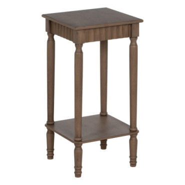 Table d'appoint Marron Mdf - Bois 36x36x71cm