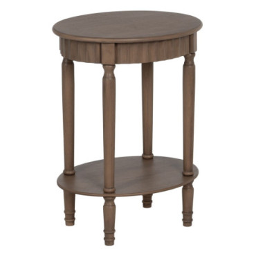 Table d'appoint Marron Mdf - Bois 50x40x66cm