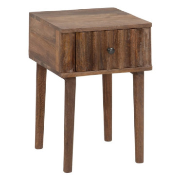 Table d'appoint Naturel Bois De Manguier 38x36x58cm